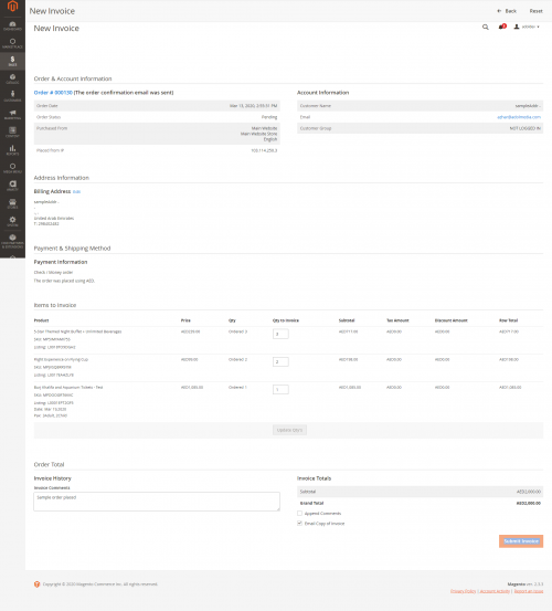 invoice